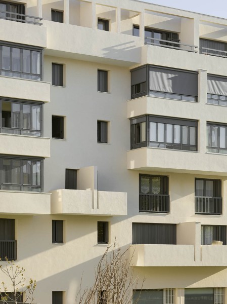 Façade de l'immeuble Erilia à Lyon 7