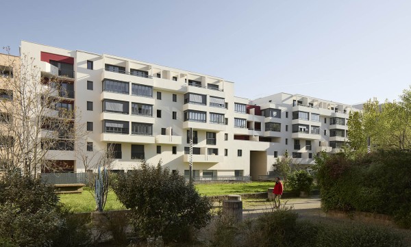 Façade immeuble Erilia dans le 7ème arrondissement de Lyon