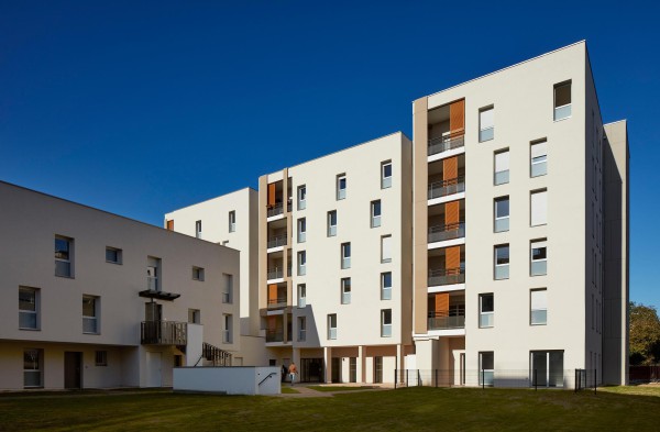 Façades de la résidence Résidence Le Louisiane, ZAC Amstrong Vénissieux