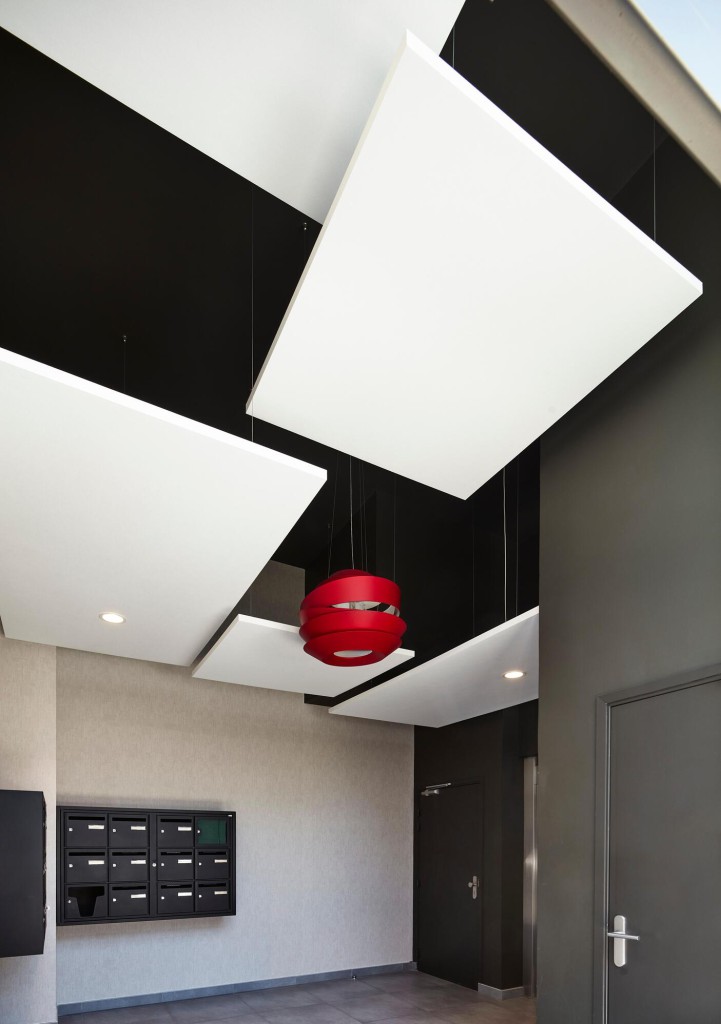 Hall d'entrée du bâtiment l'Orée du Parc à la Duchère, Lyon