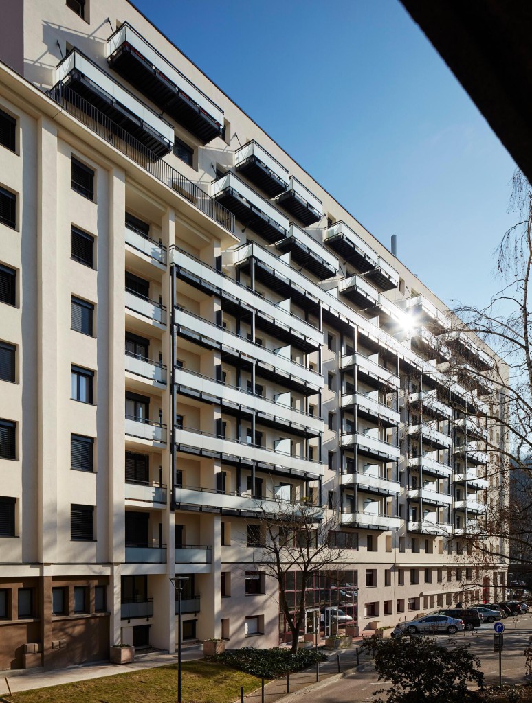 Balcons de la résidence Le champs de Mars à Vienne, en Isère